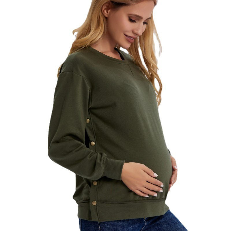 Long Sleeve Maternity Loose Sweater