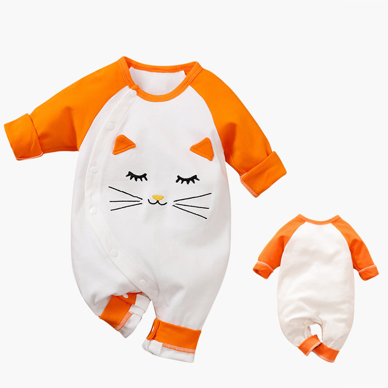 Cartoon Long-sleeved Baby Romper