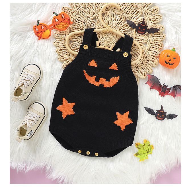 Halloween Pumpkin Baby Romper Cute