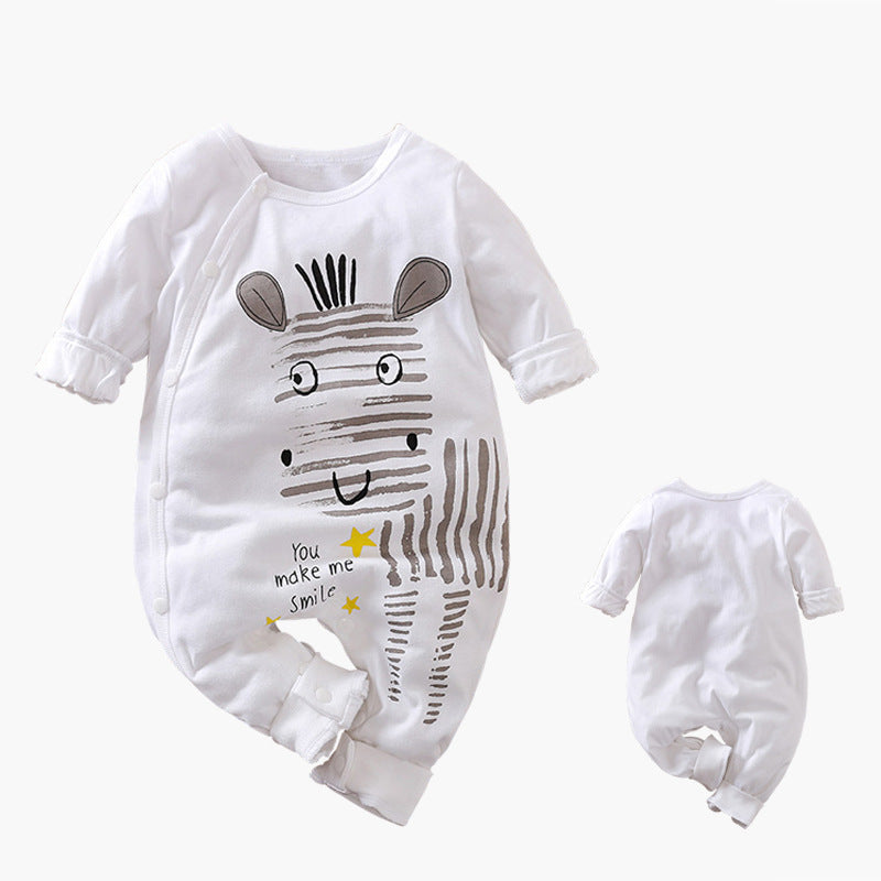 Cartoon Long-sleeved Baby Romper