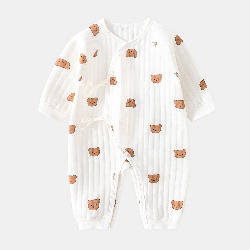 Rompers Three-layer Keep Baby Warm Romper Baby Jumpsuit