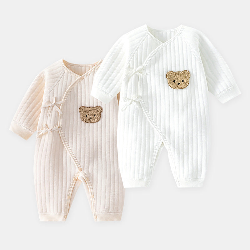 Rompers Three-layer Keep Baby Warm Romper Baby Jumpsuit