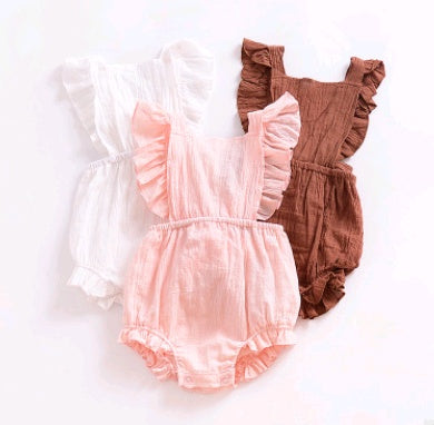 Baby Cotton Ruffled Romper