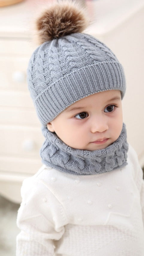 Baby Winter Cap With Scarf