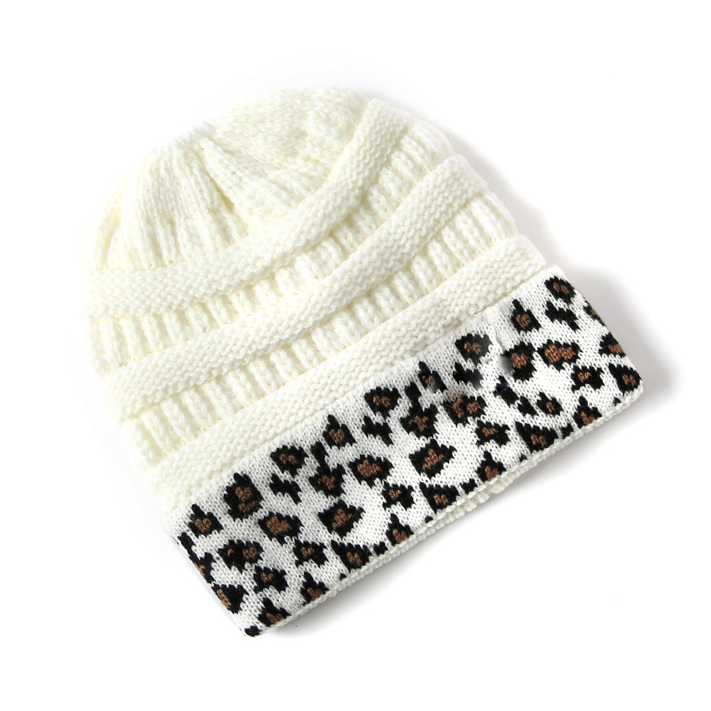 Beanie Warm Leopard Print Hat