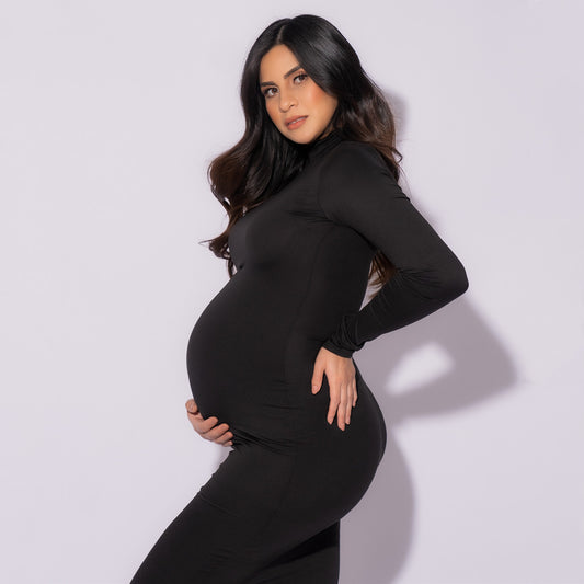 Stretch Pregnant Women Daily Long Dress