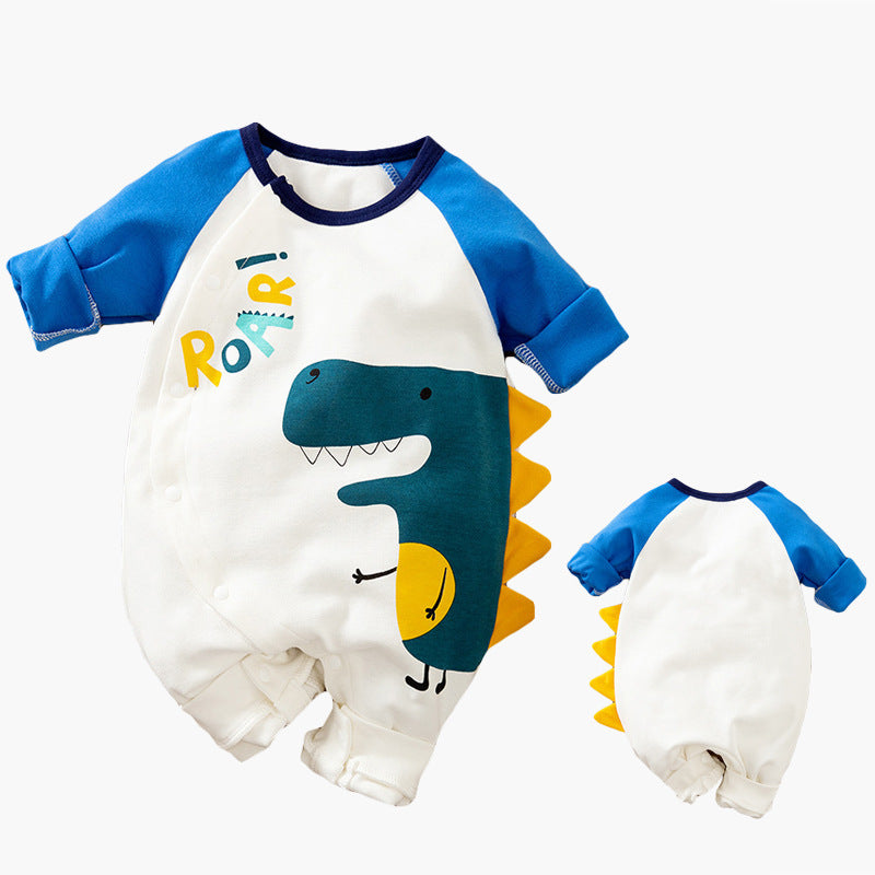 Cartoon Long-sleeved Baby Romper