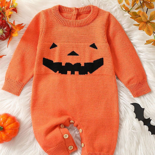 Autumns Pumpkin Baby Jumpsuit