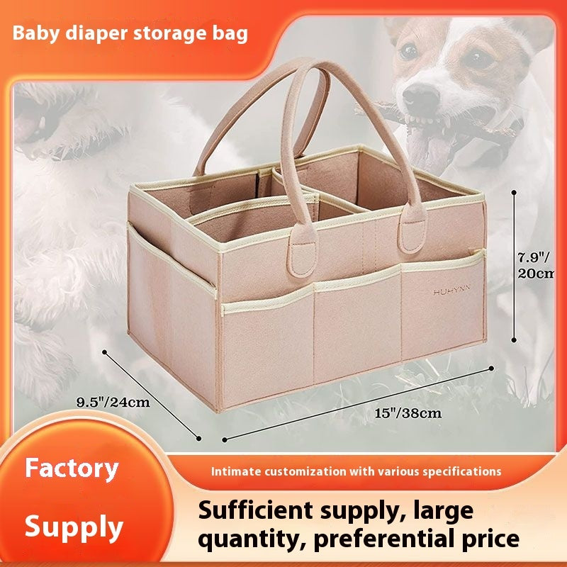 Diaper Mummy Diapers Sundries Felt Handbag Storage Bag