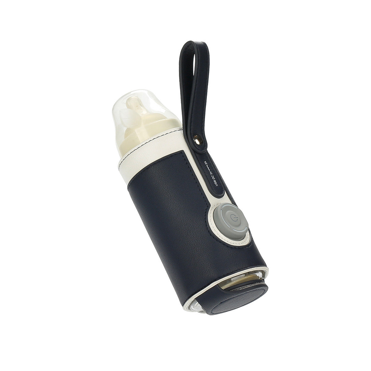 Warm Milk Leather Adjustable Heating Bottle Bag