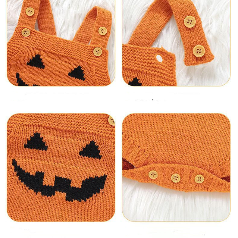 Halloween Pumpkin Baby Romper Cute