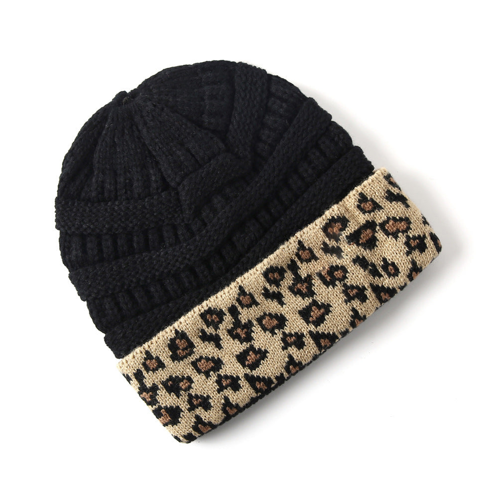 Beanie Warm Leopard Print Hat