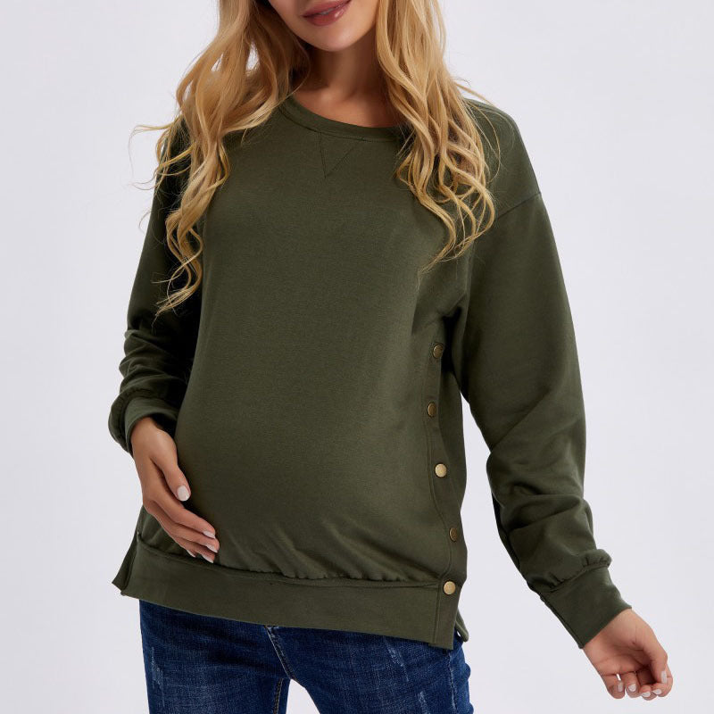 Long Sleeve Maternity Loose Sweater