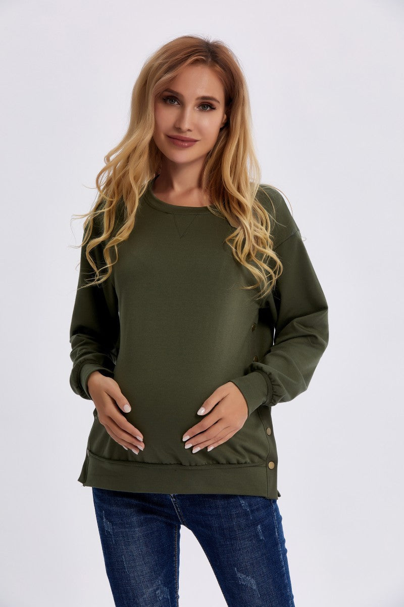 Long Sleeve Maternity Loose Sweater