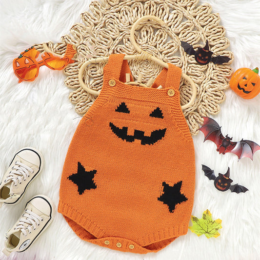 Halloween Pumpkin Baby Romper Cute