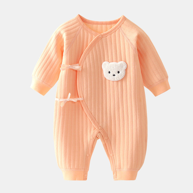 Rompers Three-layer Keep Baby Warm Romper Baby Jumpsuit