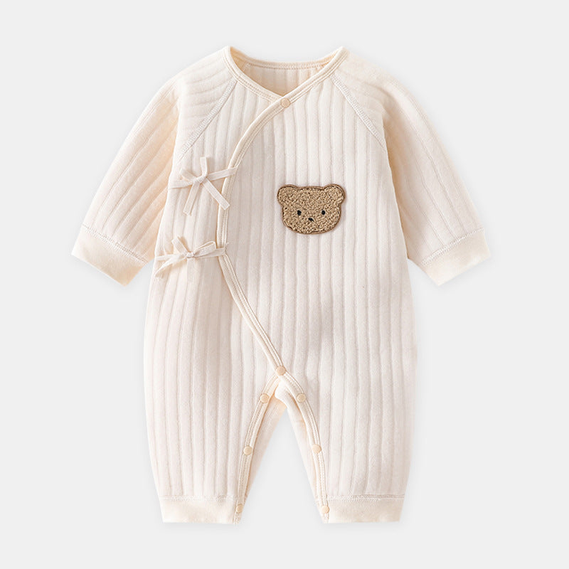 Rompers Three-layer Keep Baby Warm Romper Baby Jumpsuit