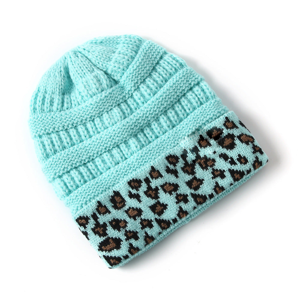 Beanie Warm Leopard Print Hat