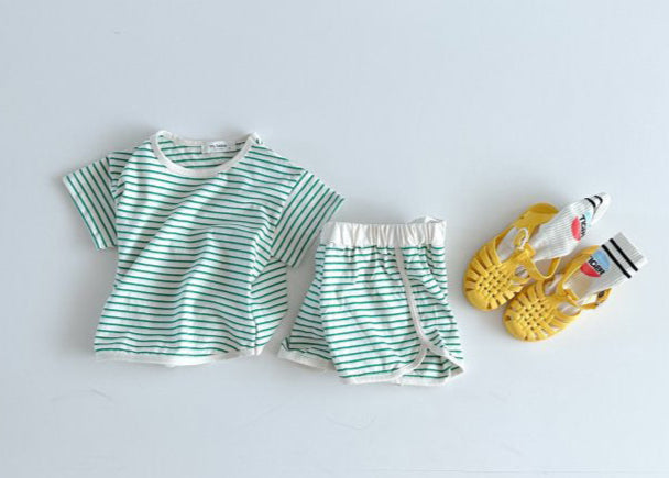 Stripes Homewear Short Sleeve & Shorts