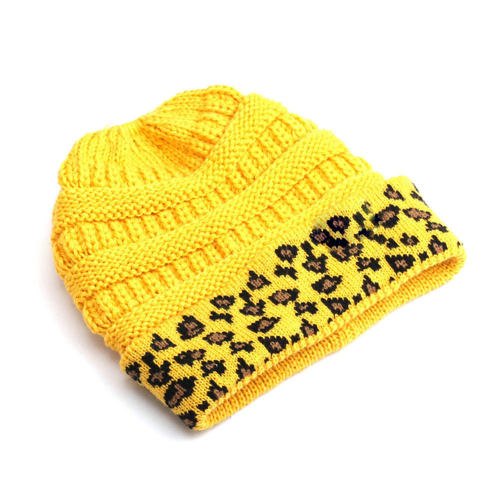 Beanie Warm Leopard Print Hat