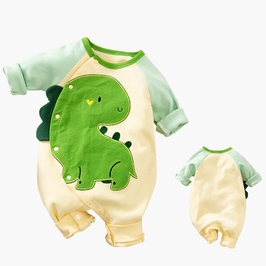 Cartoon Long-sleeved Baby Romper