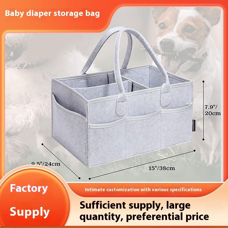 Diaper Mummy Diapers Sundries Felt Handbag Storage Bag