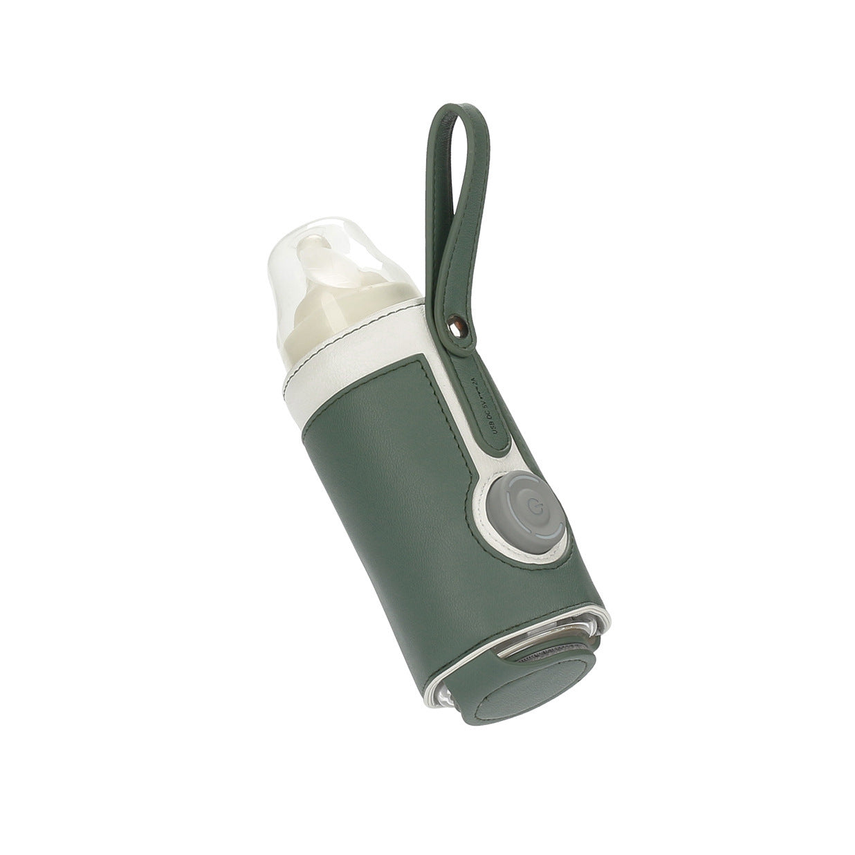 Warm Milk Leather Adjustable Heating Bottle Bag