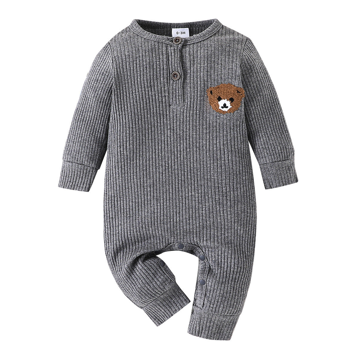 Baby Bear Printed One-piece Romper