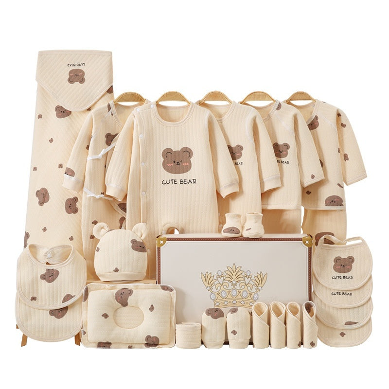 New Born Baby Baby Pure Cotton Clothes Gift Set Full Moon Meeting Gift