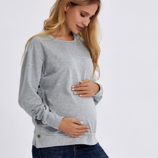 Long Sleeve Maternity Loose Sweater