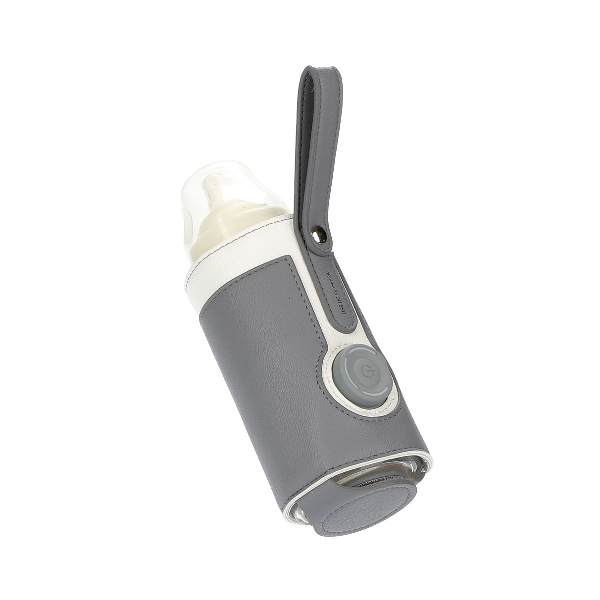 Warm Milk Leather Adjustable Heating Bottle Bag